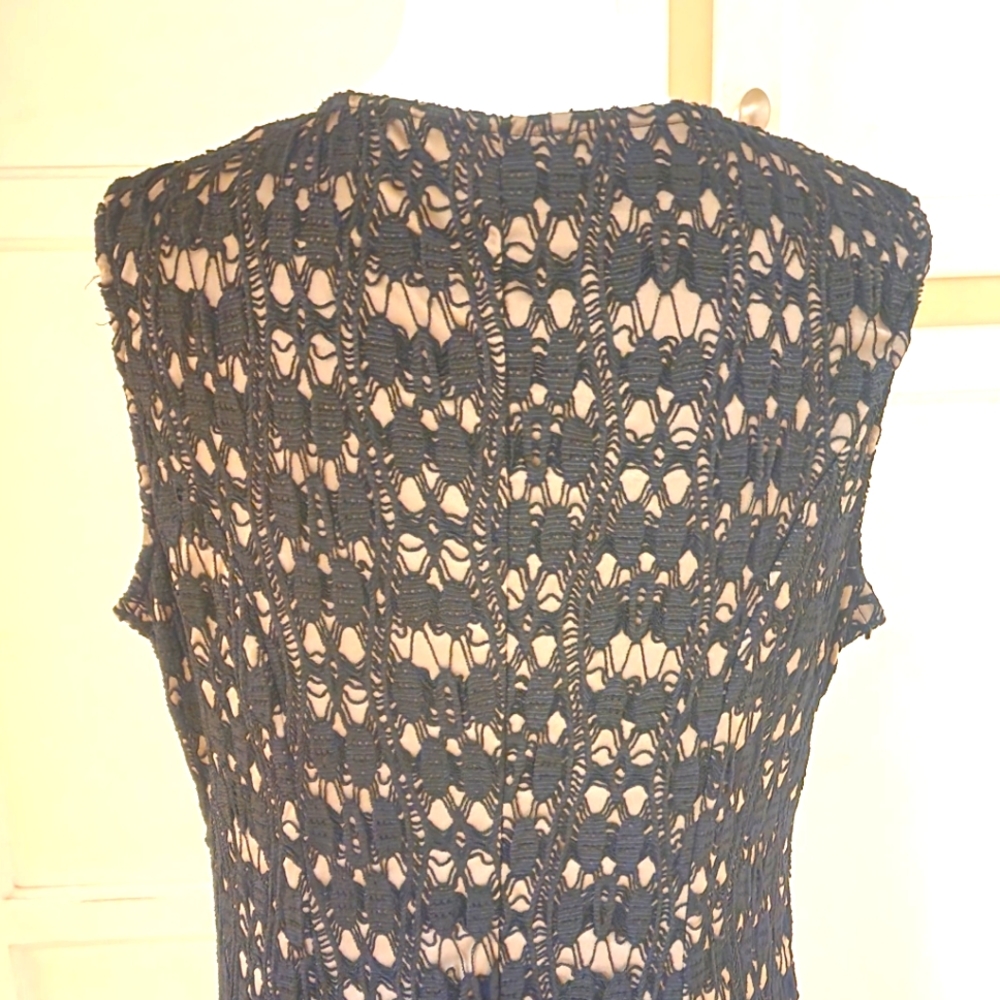 S.L. Fashions Women's Lace Accented Sleeveless Dress 👗 - Picture 8 of 11
